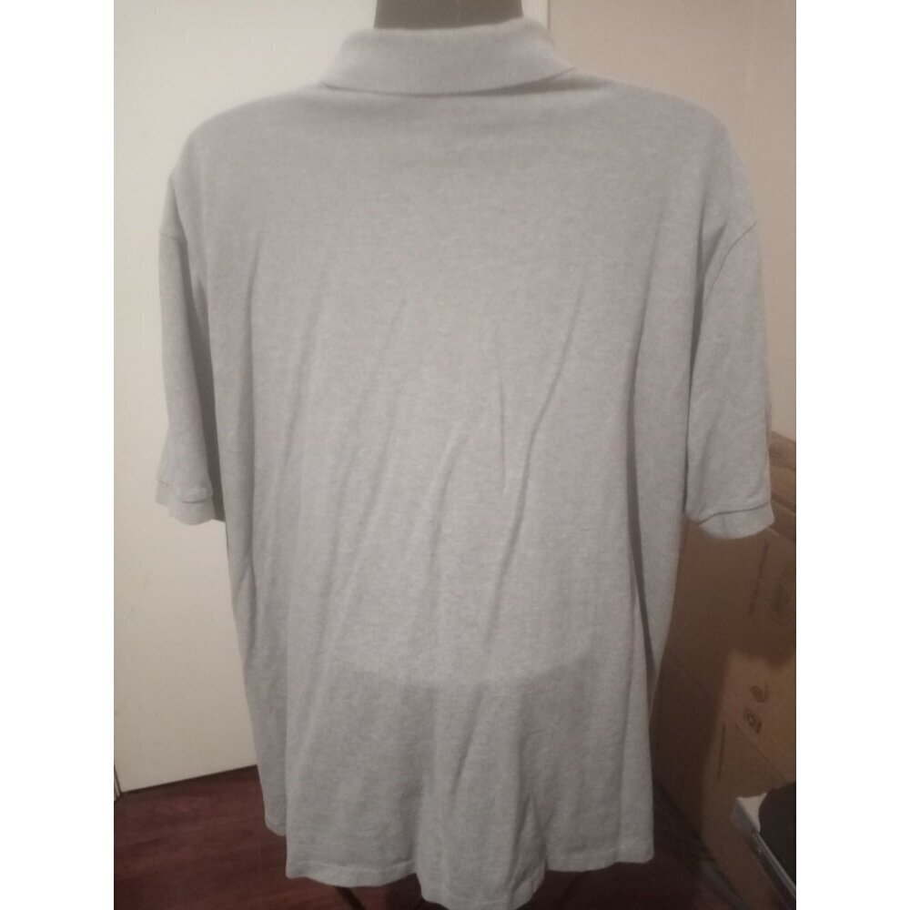 Polo Ralph Lauren Mens 3XB Gray Solid Knit Polo Shirt Short Sleeve 3X Big - Picture 7 of 12